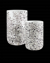 Currey 1200-0498 - Pari White Confetti Vase Set of 2