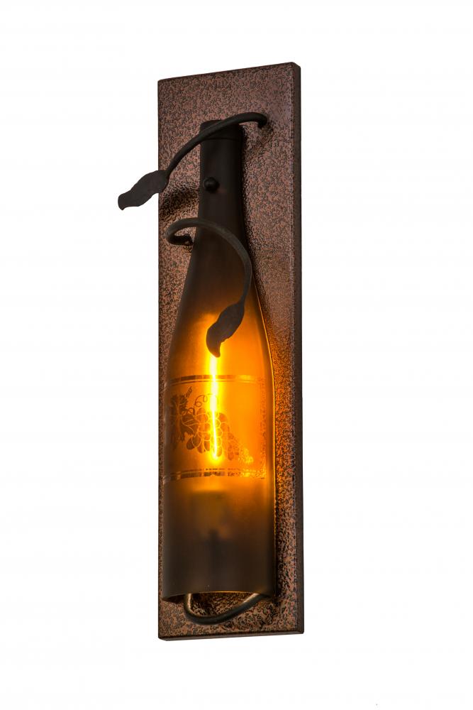 4.5&#34;W Tuscan Vineyard Wine Bottle Wall Sconce