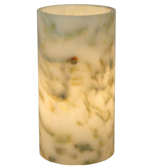 3.5&#34;W Cylindre Light Green Jadestone Shade