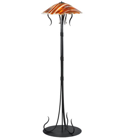 65&#34;H Marina Fused Glass Floor Lamp