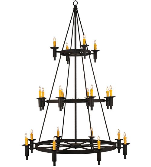 60&#34;W Carella 20 LT Three Tier Chandelier