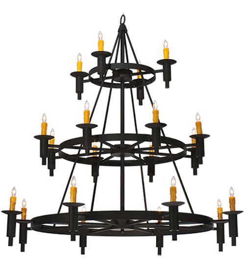 60&#34;W Carella 20 LT Three Tier Chandelier