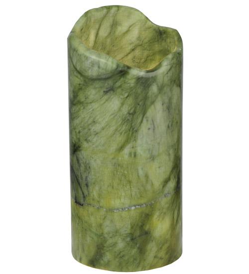 3.5&#34;W Cylindre Green Jadestone Shade