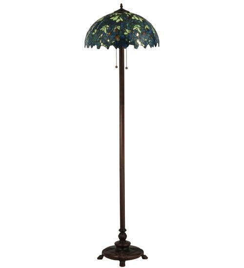 63&#34;H Nightfall Wisteria Floor Lamp