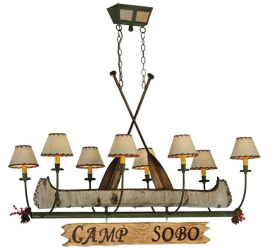 51.5&#34;L Personalized Canoe 8 LT Chandelier