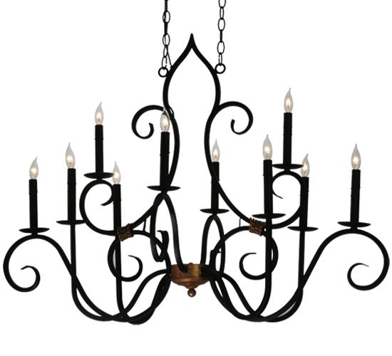 43&#34;L Clifton 10 LT Oblong Chandelier