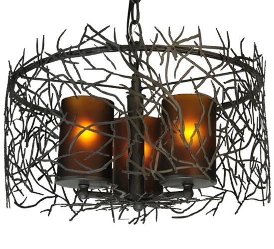 14&#34; Wide Twigs 3 Light Pendant