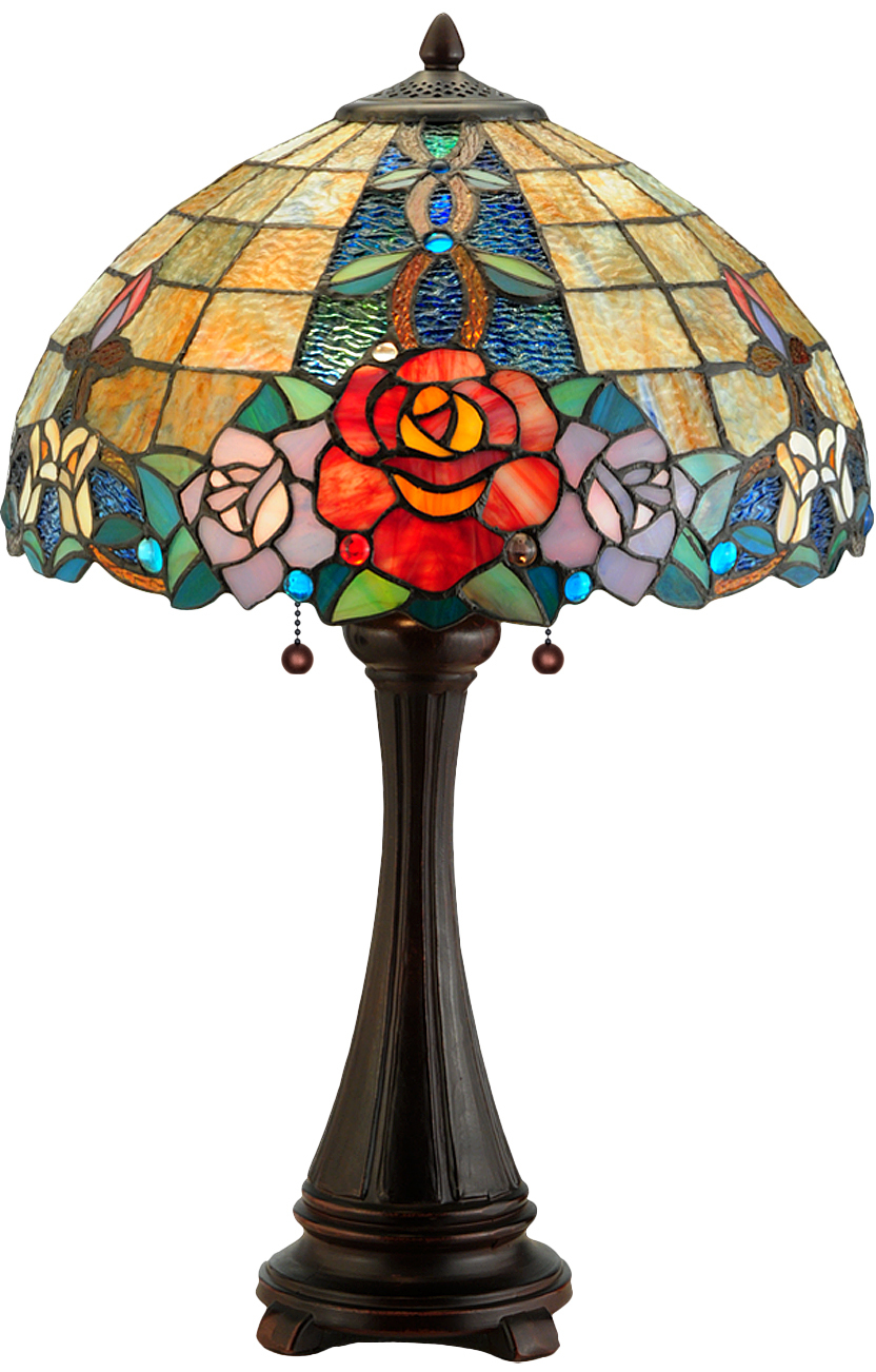 25&#34;H Rose Vine Table Lamp