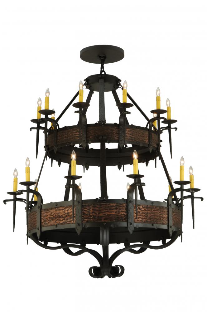 47.5&#34; Wide Costello 20 Light Two Tier Chandelier