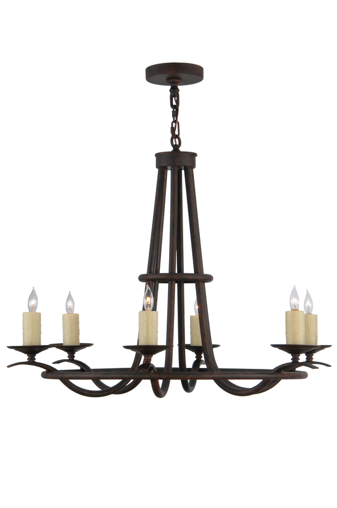 36&#34; Wide Octavia 6 Light Chandelier