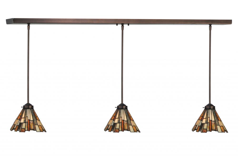 51&#34;L Delta Jadestone 3 LT Island Pendant