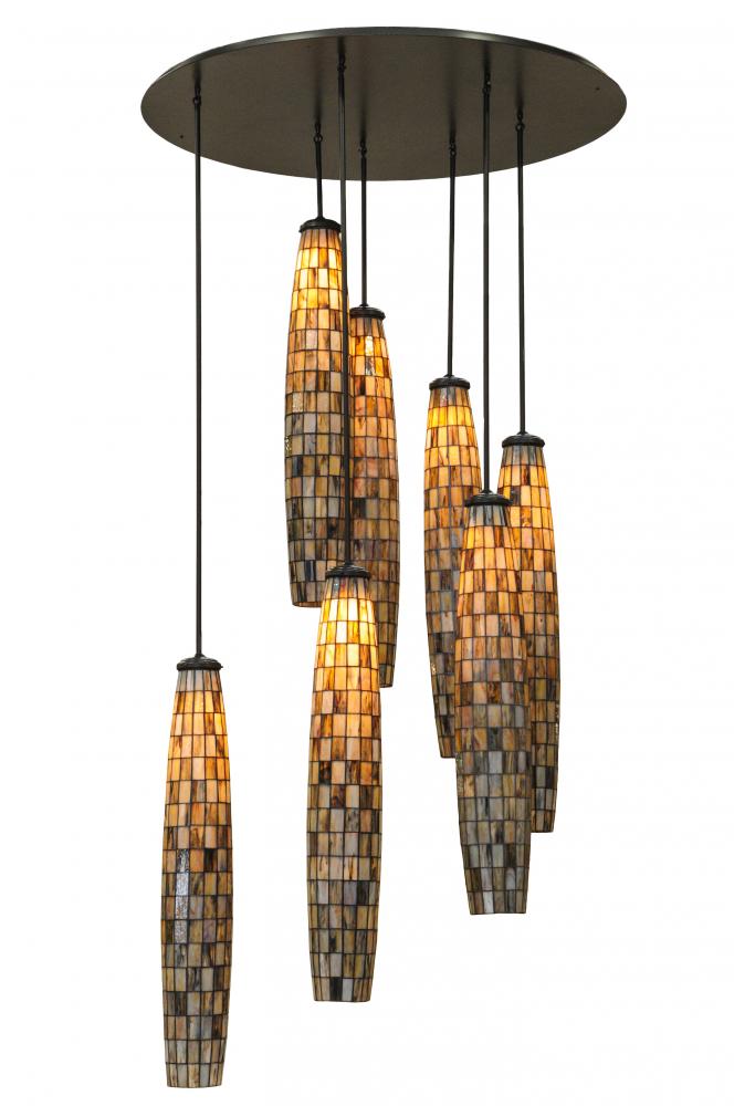 46&#34;W Checkers 7 LT Cascading Pendant