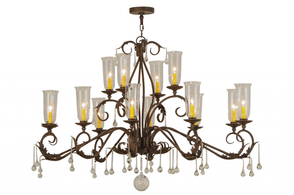 62&#34; Long Windsor 14 Light Oblong Chandelier