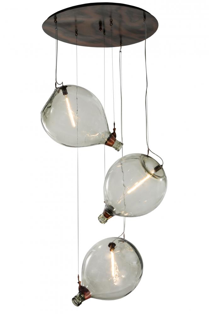 40&#34; Wide Euri Tanta Pouring 3 LT Cascading Pendant