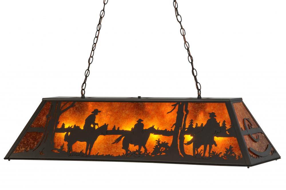 48&#34;L Personalized Rockin&#39; C Ranch Oblong Pendant