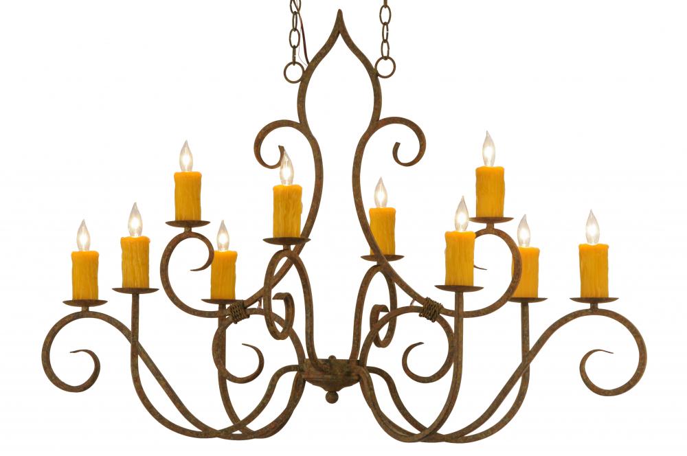 48&#34;L Clifton 10 LT Oblong Chandelier