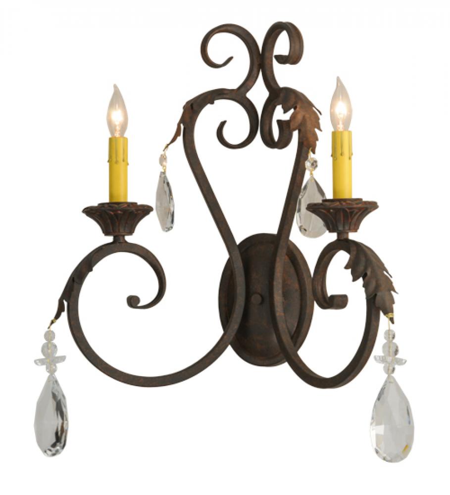 20&#34; Wide Josephine 2 Light Wall Sconce