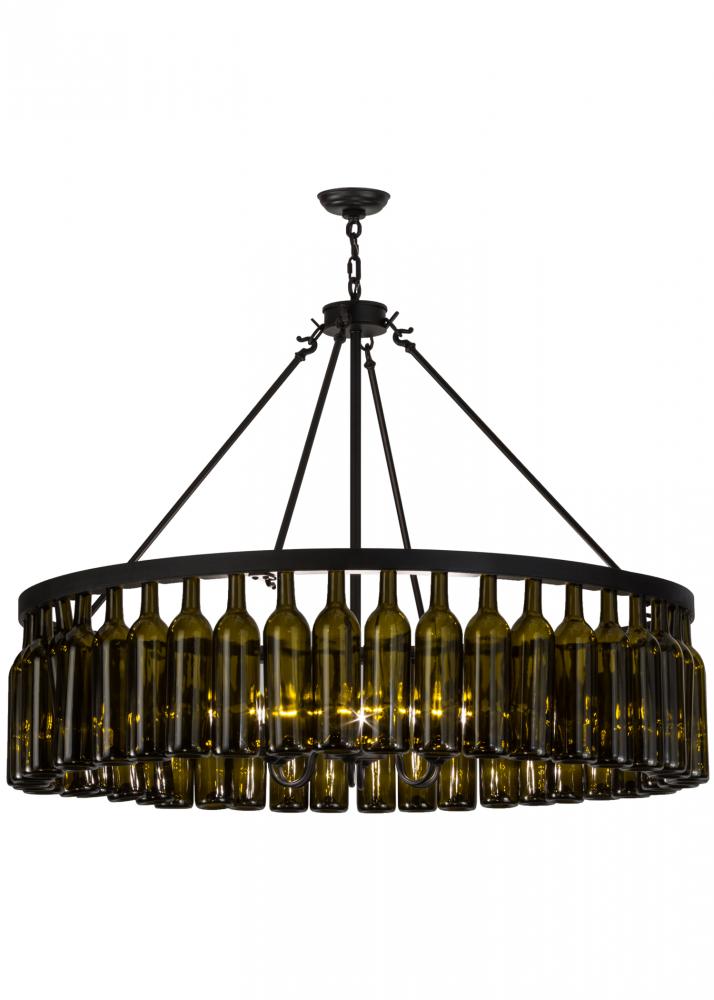 48&#34;W Tuscan Vineyard Estate 44 Wine Bottle Chandelier