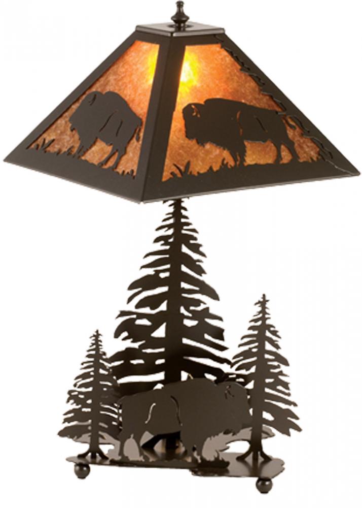 21&#34; High Buffalo W/Lighted Base Table Lamp