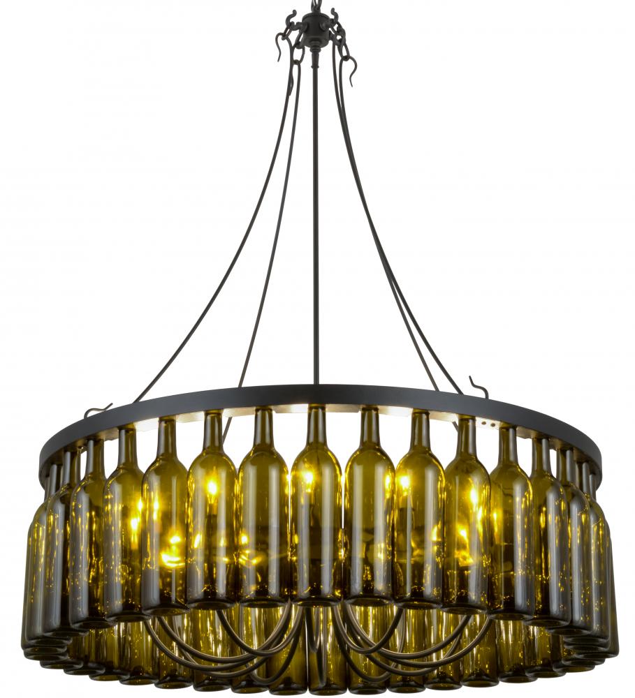 38&#34;W Tuscan Vineyard Estate 36 Wine Bottle Chandelier