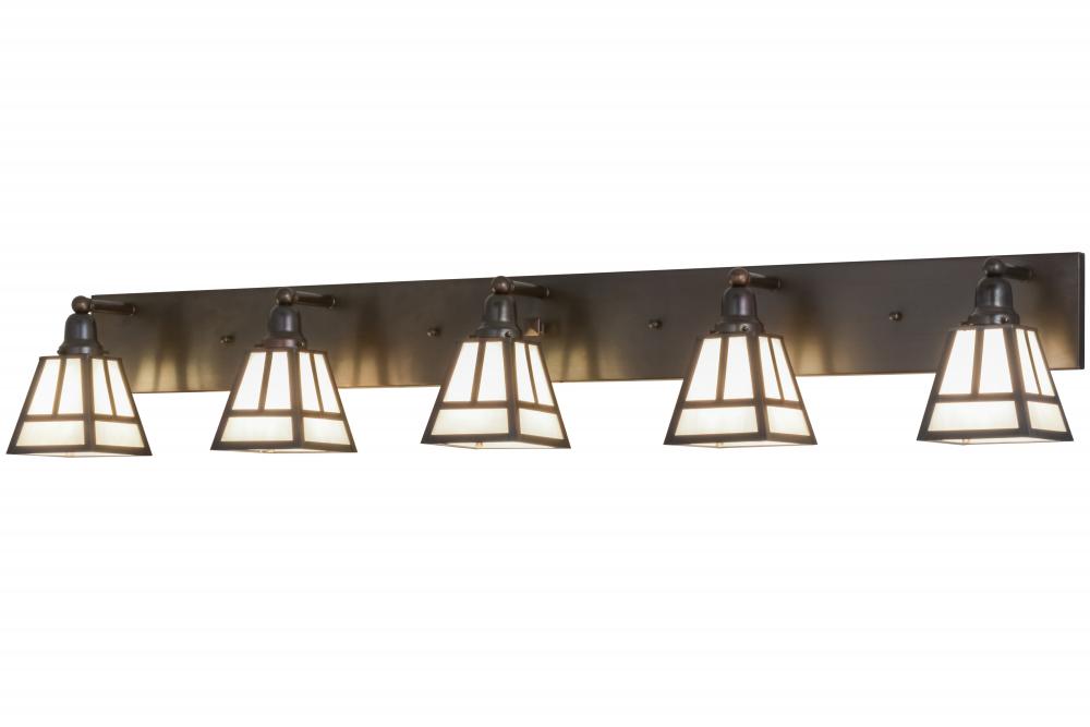 64&#34; Wide &#34;T&#34; Mission 5 Light Vanity Light