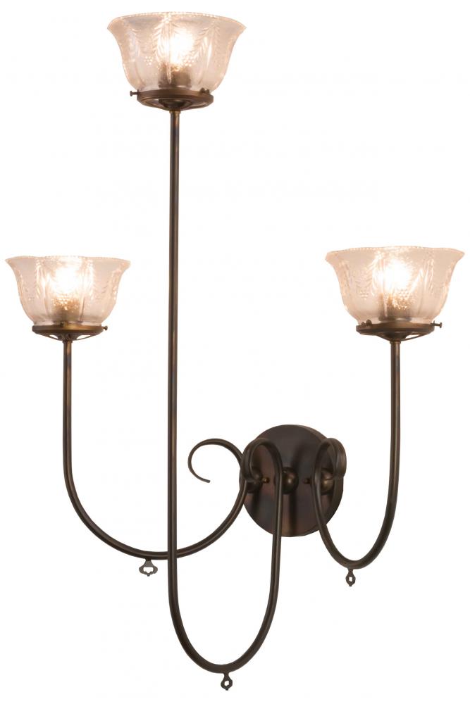 28&#34; Wide Perennial 3 Light Wall Sconce