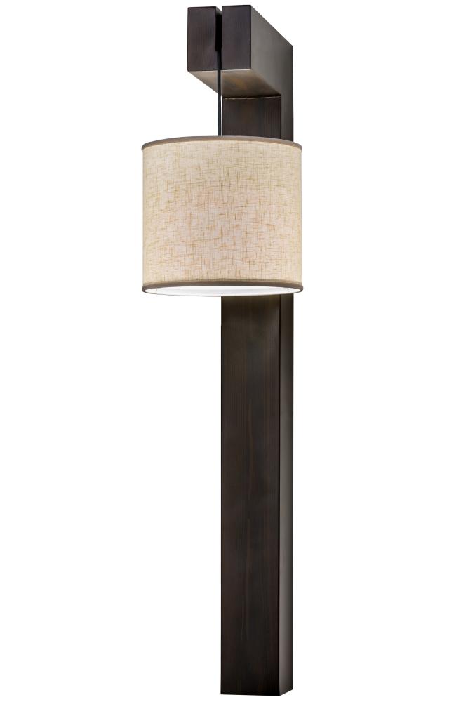 12&#34; Wide Cilindro Hickory Wall Sconce