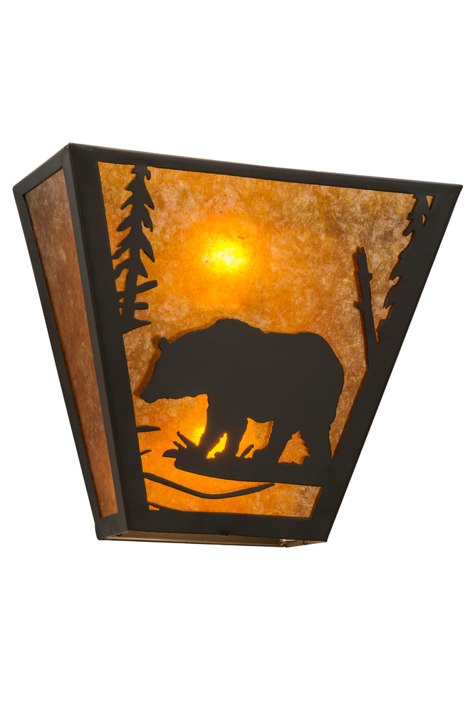 13&#34; Wide Bear Creek Left Wall Sconce