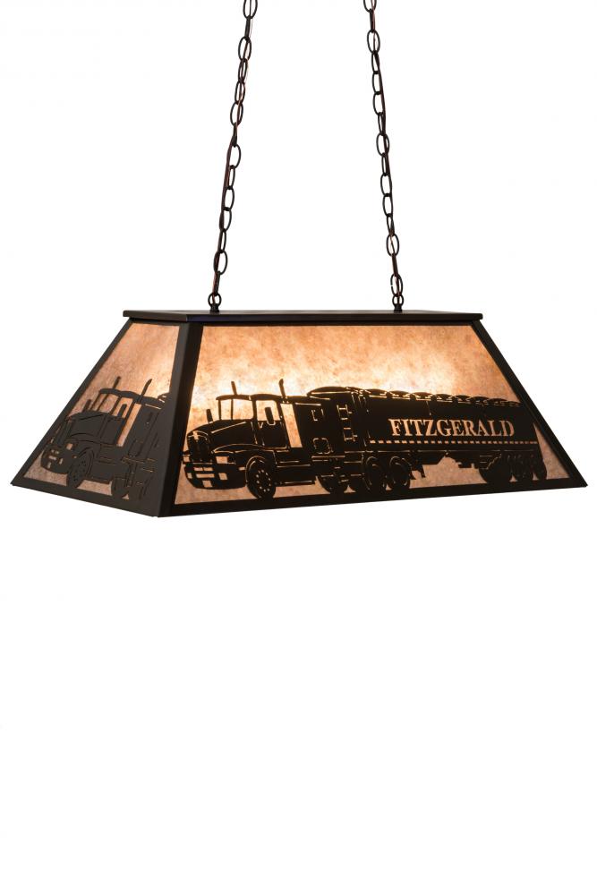 33&#34;L Personalized Fitzgerald Oblong Pendant