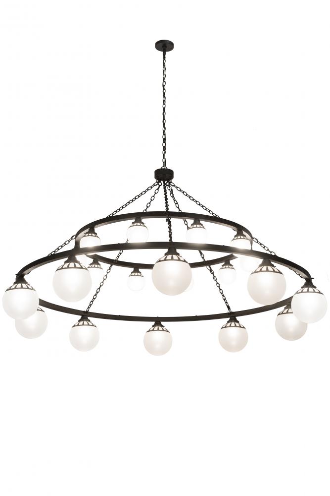 96&#34;W Bola Tavern 20 LT Two Tier Chandelier