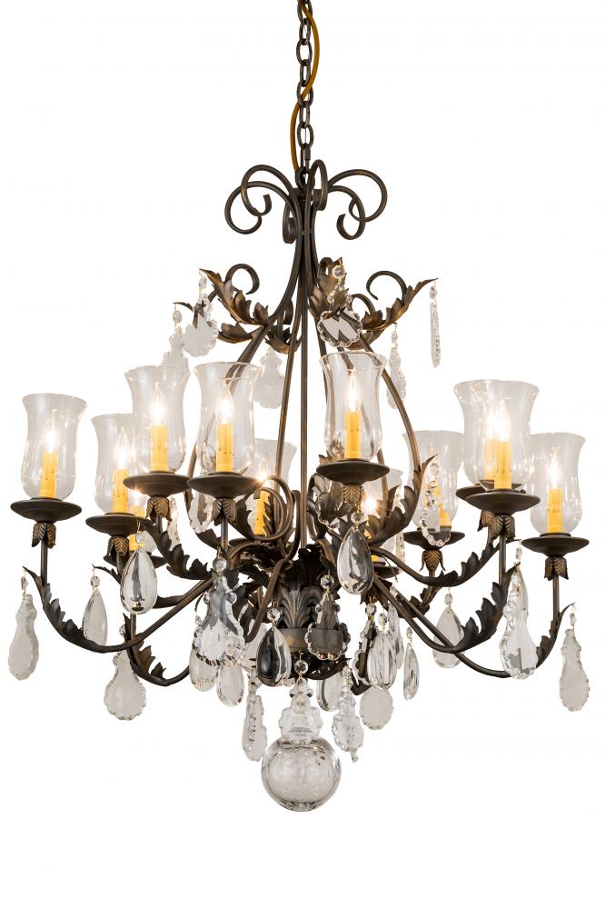 36&#34;W French Elegance 12 LT Chandelier