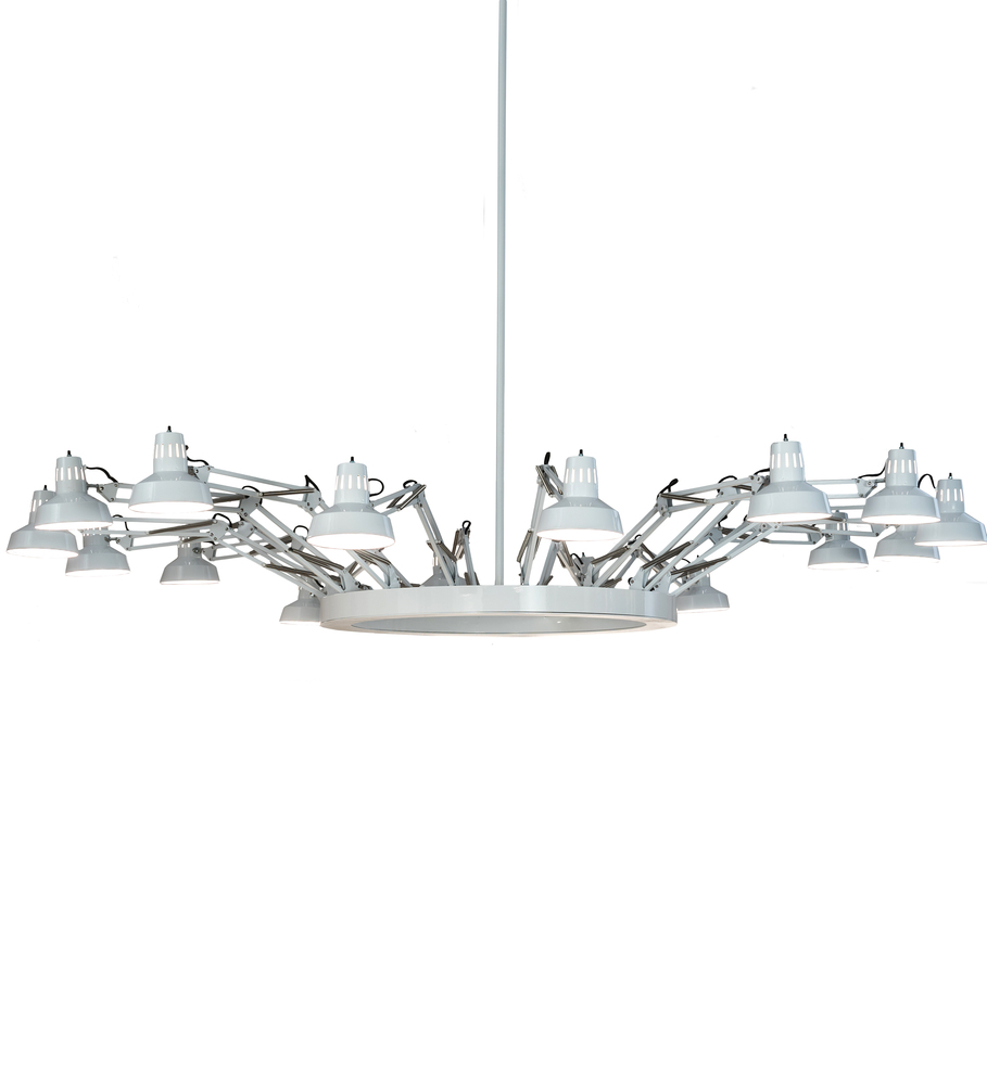 94&#34; Wide Drafter&#39;s Lamp Chandelier