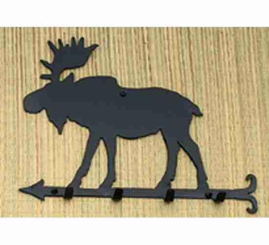 12&#34;W Moose Key Holder