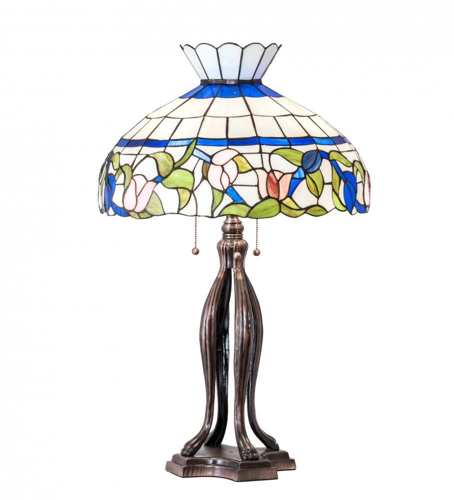 31&#34; High Rose Vine Table Lamp