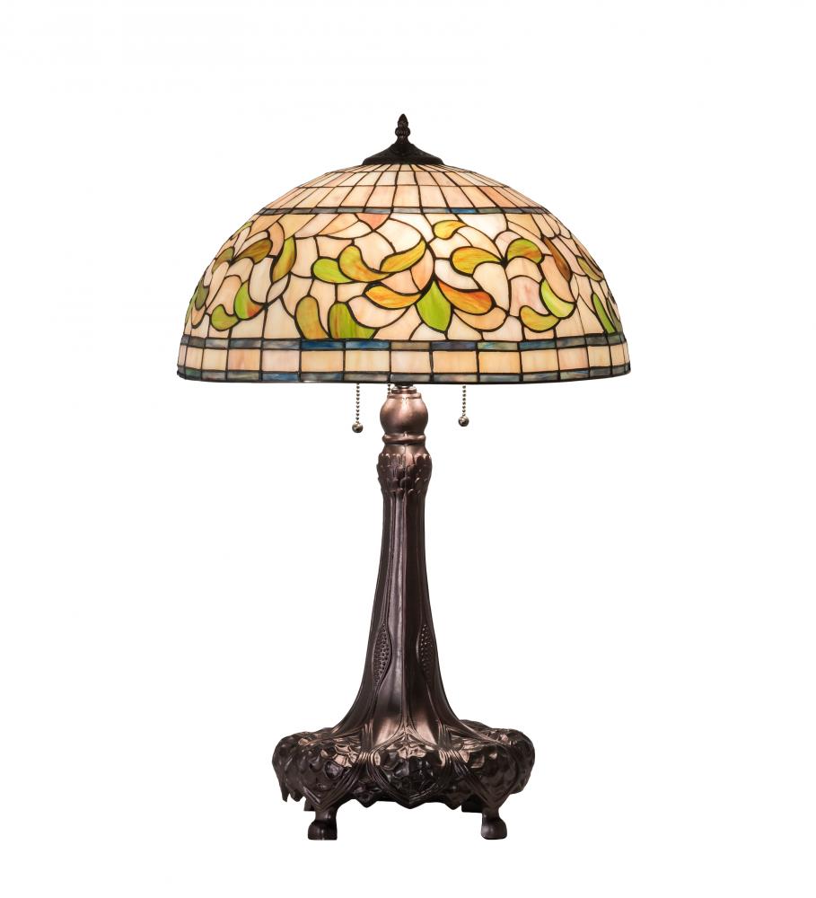 31&#34; High Tiffany Turning Leaf Table Lamp