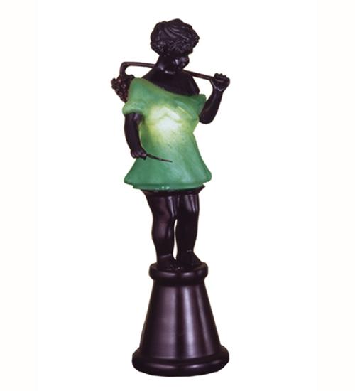 15.5&#34;H Silhouette Bacchus Boy Accent Lamp