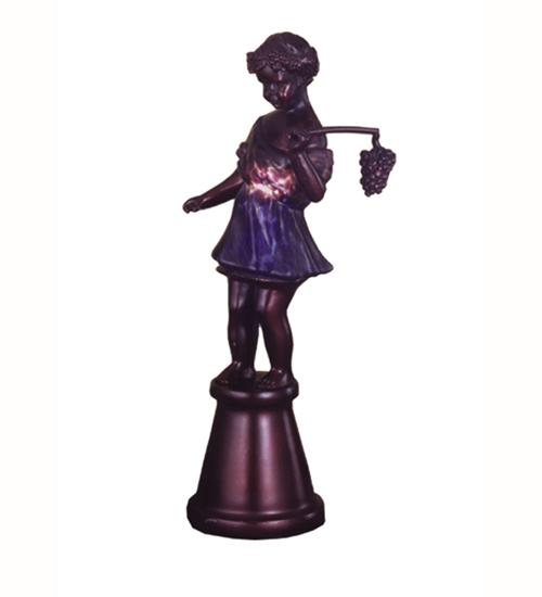 15.5&#34;H Silhouette Bacchus Boy Accent Lamp