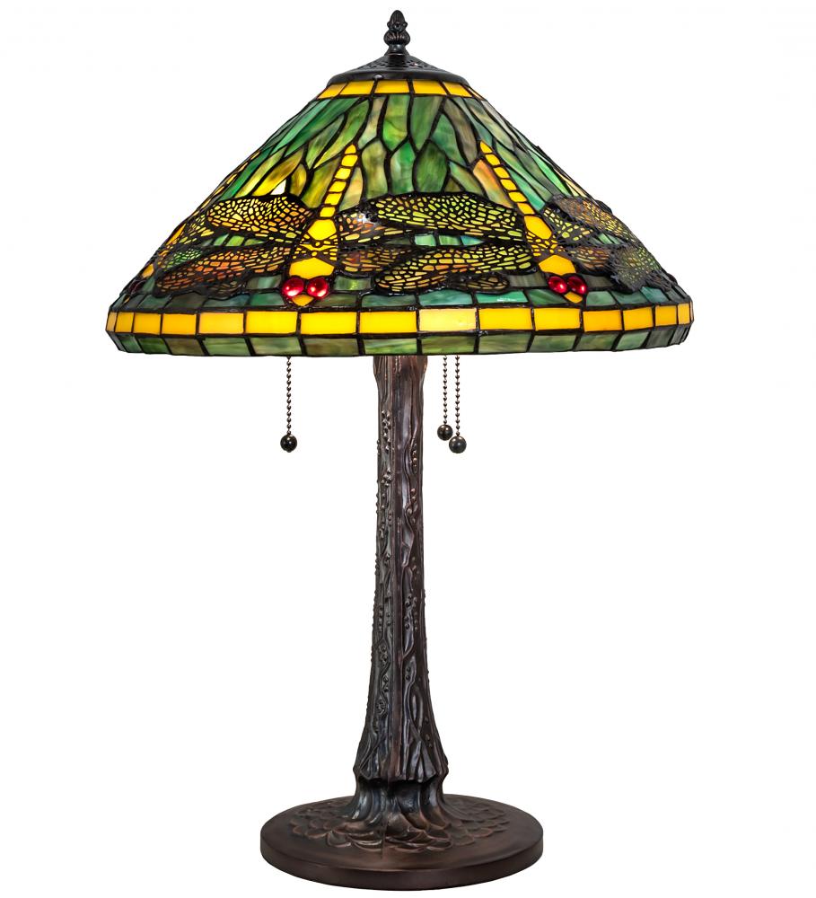 22&#34; High Tiffany Dragonfly Table Lamp