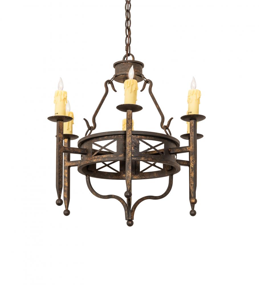 24&#34; Wide Jasmine 6 Light Chandelier