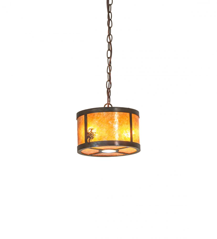 10&#34; Wide Fulton Winter Pine Pendant