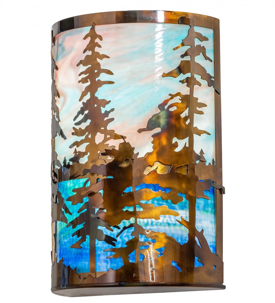 12&#34; Wide Tall Pines Wall Sconce