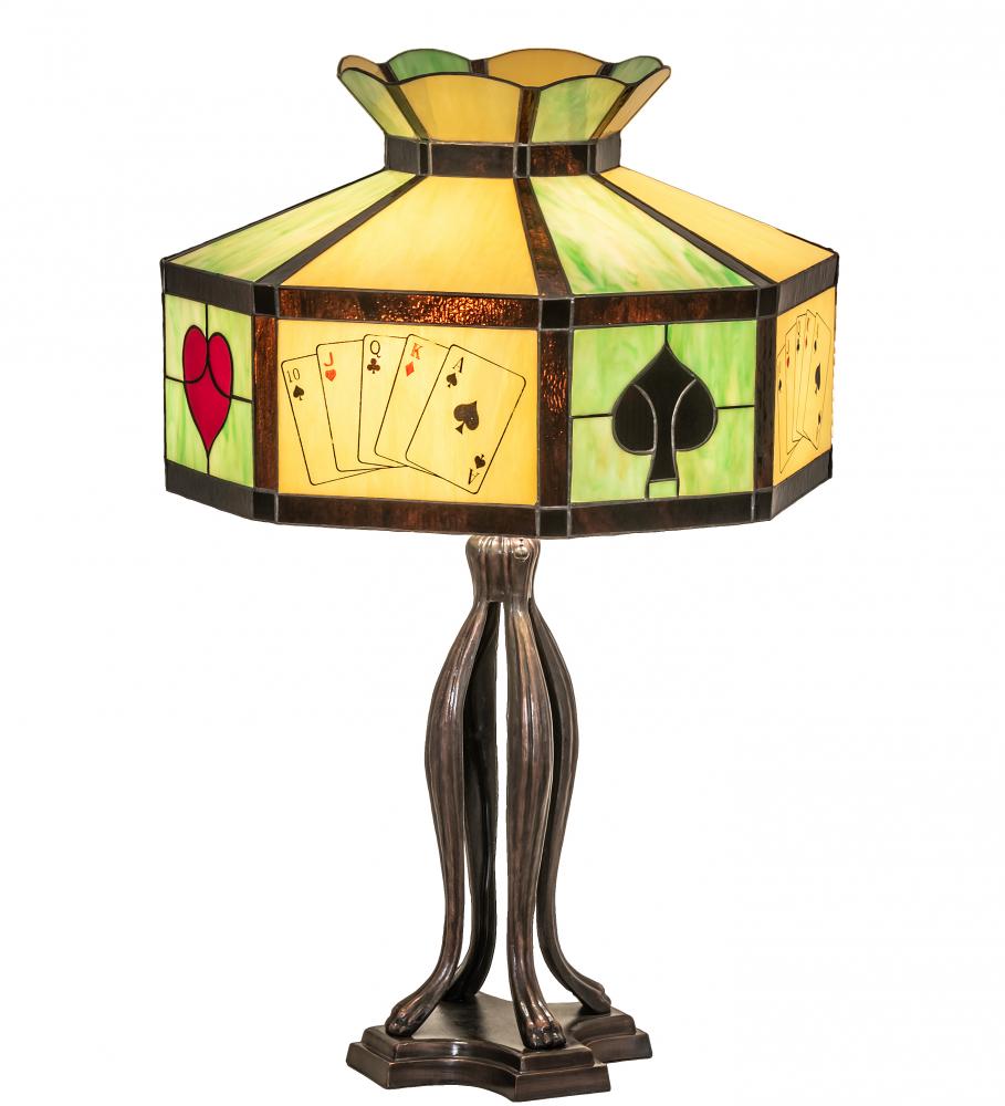 32.5&#34; High Poker Face Table Lamp