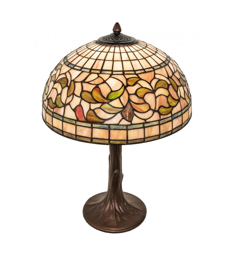 23&#34; High Tiffany Turning Leaf Table Lamp