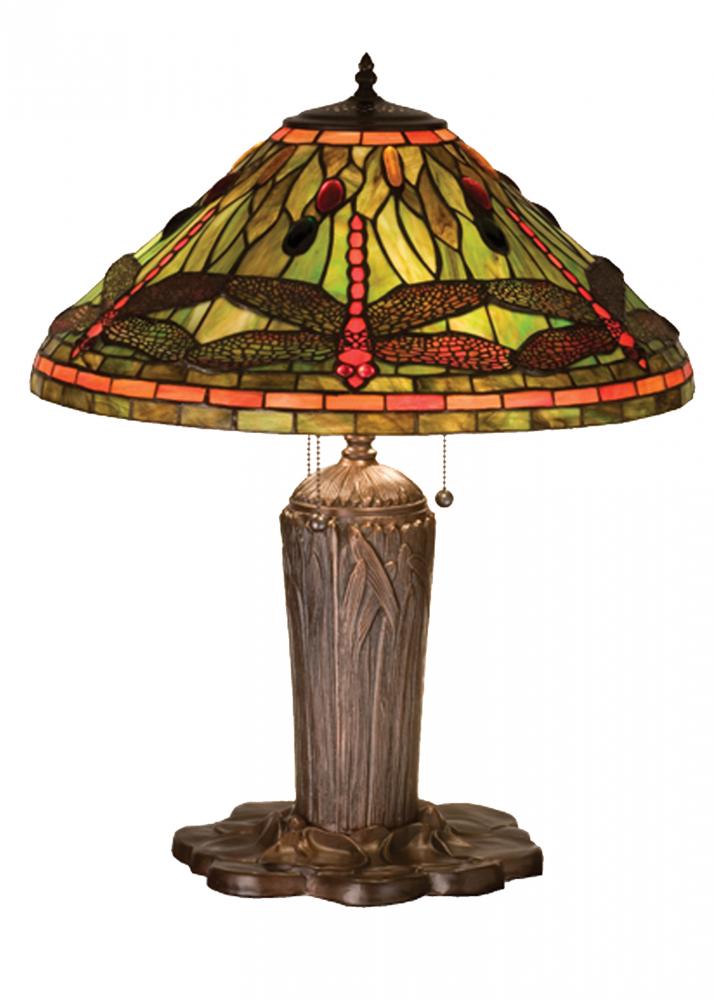 25&#34;H Tiffany Dragonfly Table Lamp