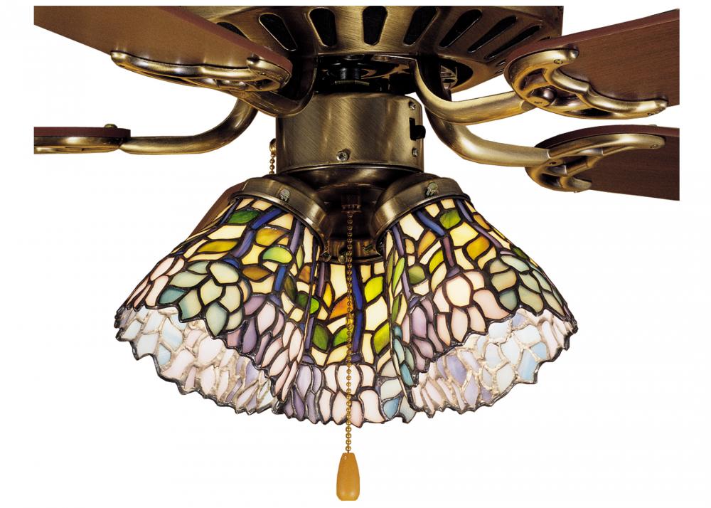 4&#34;W Wisteria Fan Light Shade