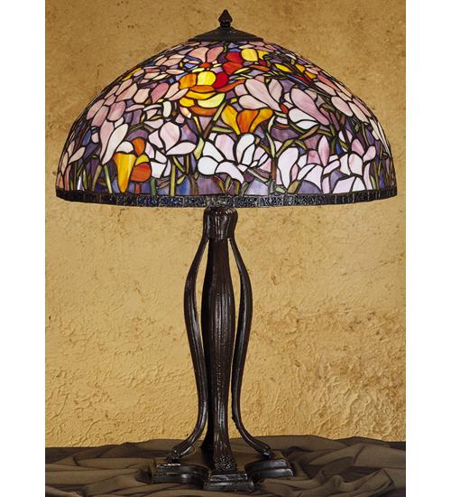 32&#34;H Tiffany Magnolia Table Lamp