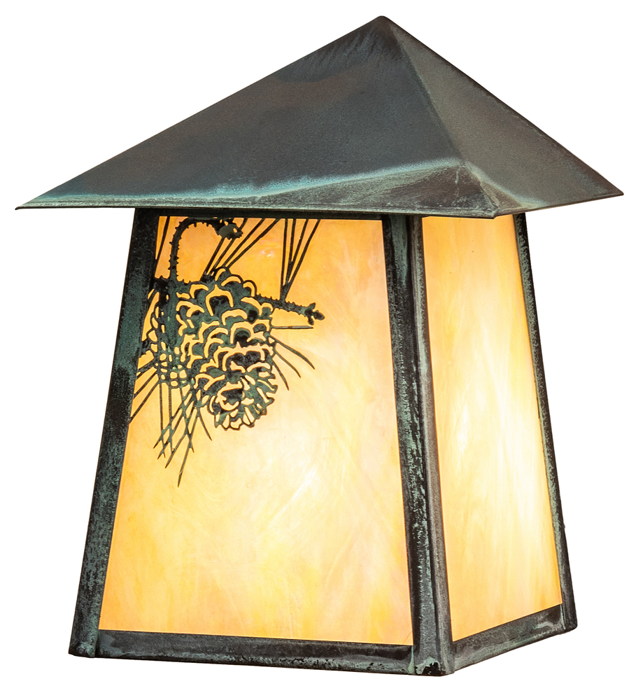 9&#34; Wide Stillwater Winter Pine Wall Sconce