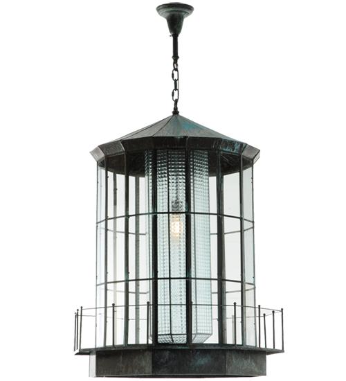 28.5&#34;W Lighthouse Lantern Pendant