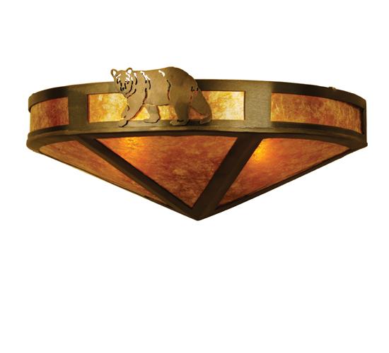 16&#34; Wide Lone Bear Wall Sconce