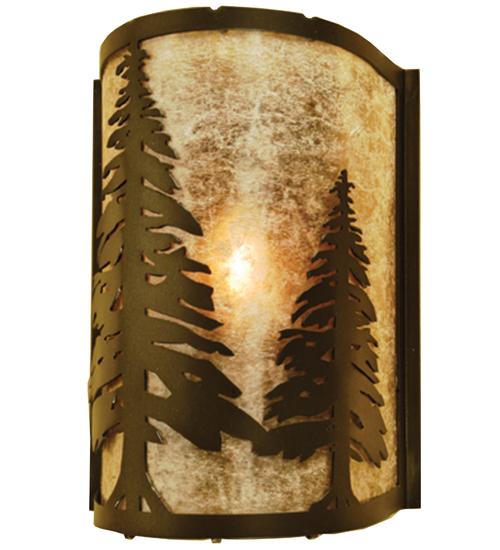 8&#34;W Tall Pines Wall Sconce